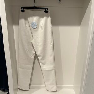 Stylish White Leather Pants